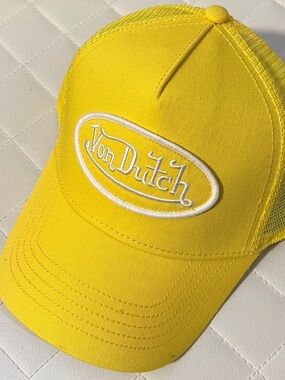 Von Dutch Yellow Trucker Hat